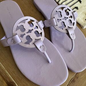 Tory Burch Women's Lavender Cloud Miller Sandals -Size 9